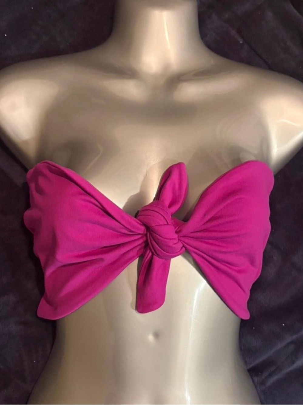 Susana Monaco Purple Bandeaux Top Sz S